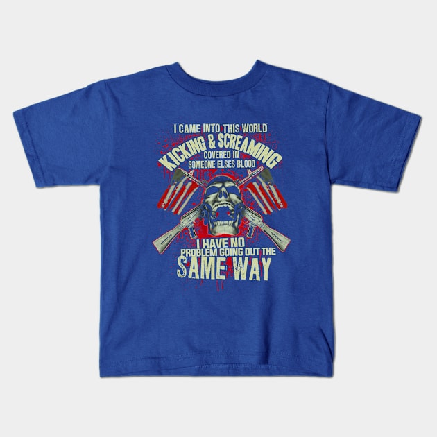 Going Out The Same Way Kids T-Shirt by veerkun